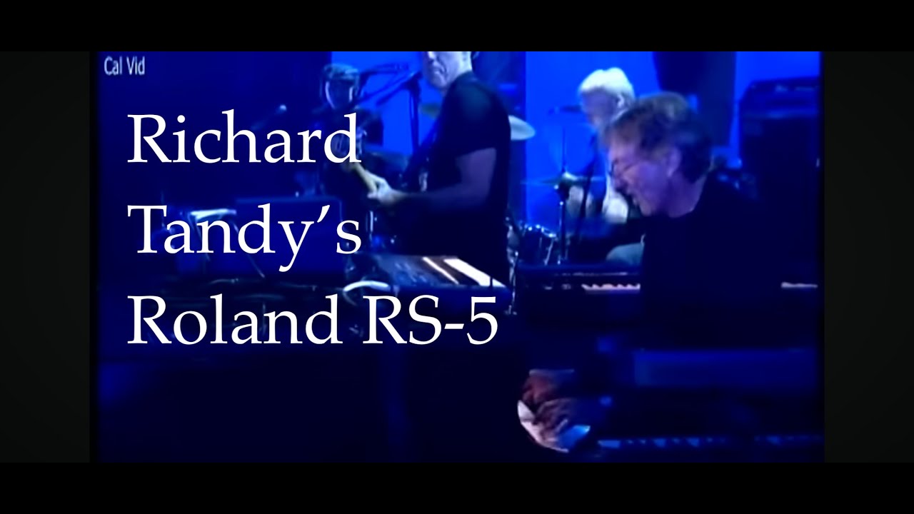 Richard Tandy's Roland RS-5 synth, clips from ELO's Zoom concert