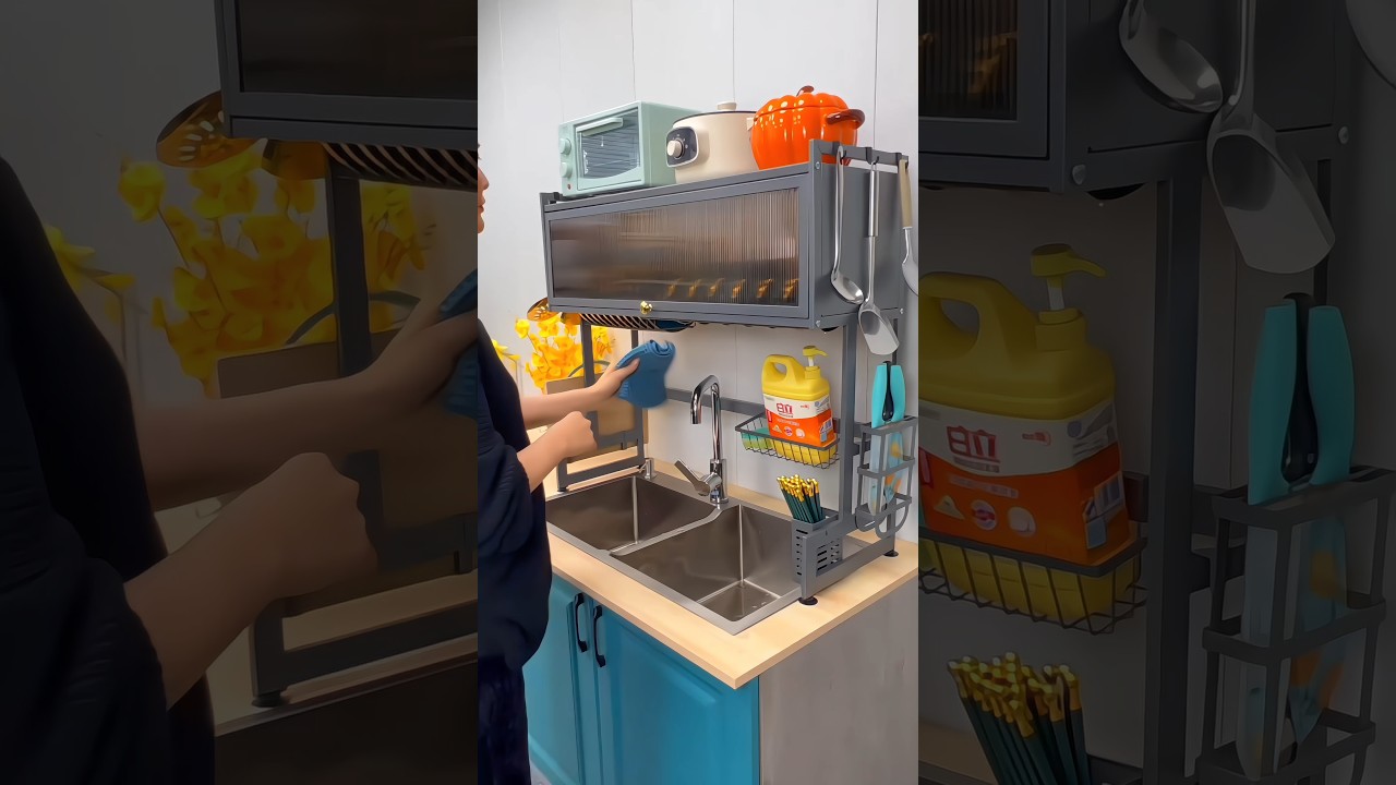 Kitchen Sink Dish Rack #gadgets #product #kitchensink