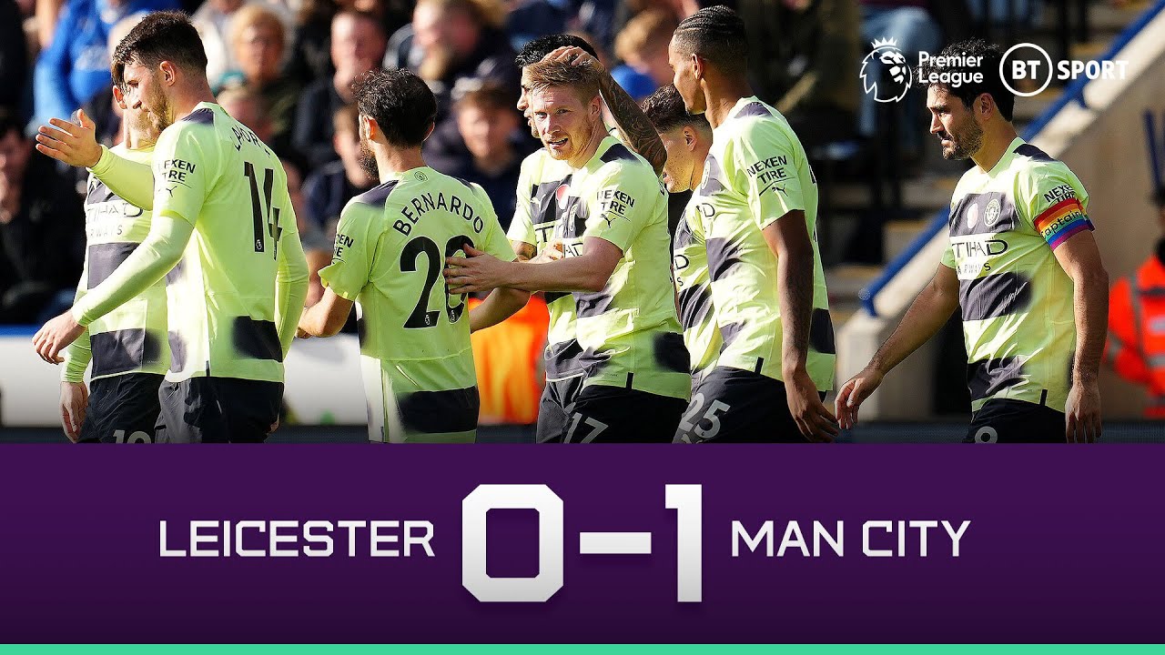 Leicester vs Man City (0-1) | De Bruyne Magic Seals City Win | Premier League Highlights