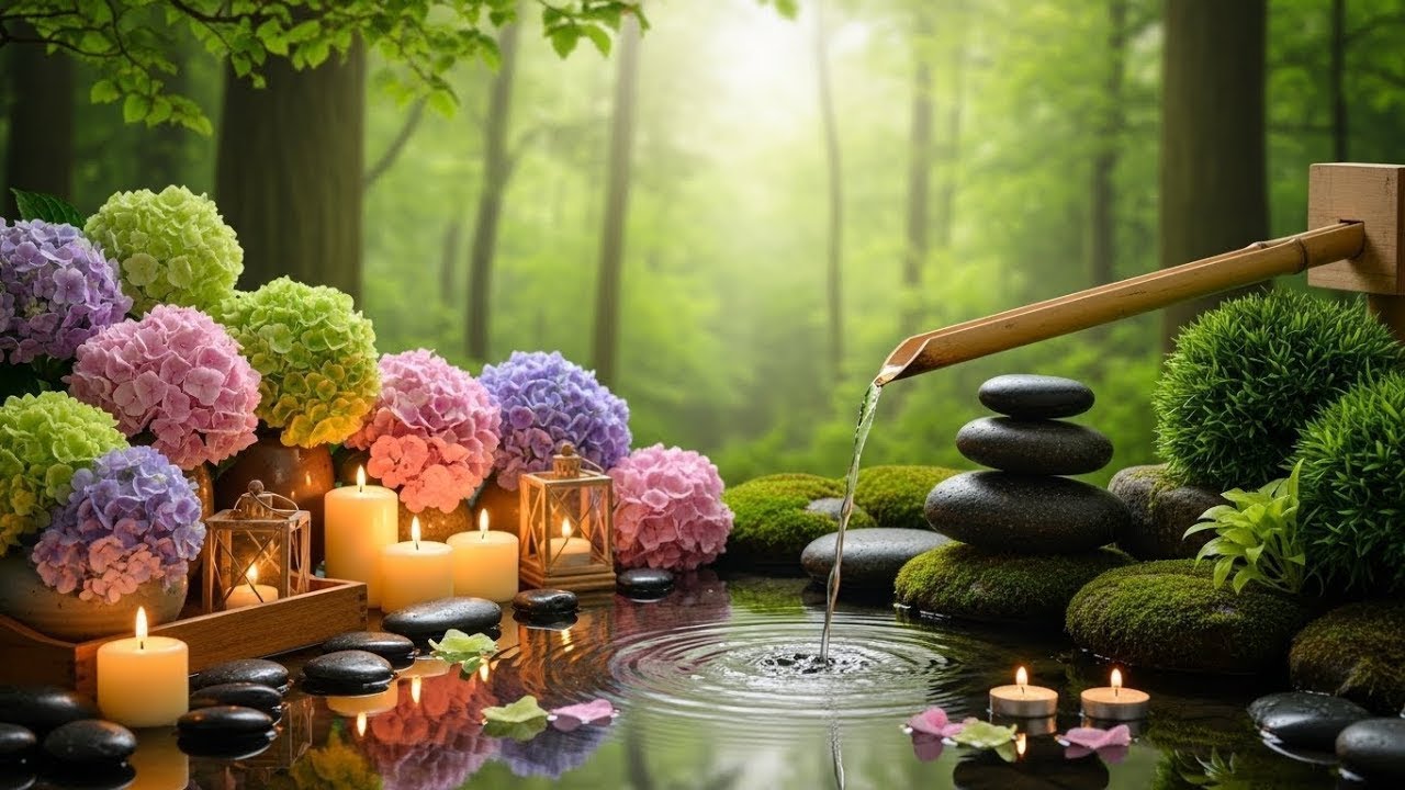 Relaxing Music + Sound of Water 🌿 Calm Your Mind, Anxiety Relief, Deep Focus
