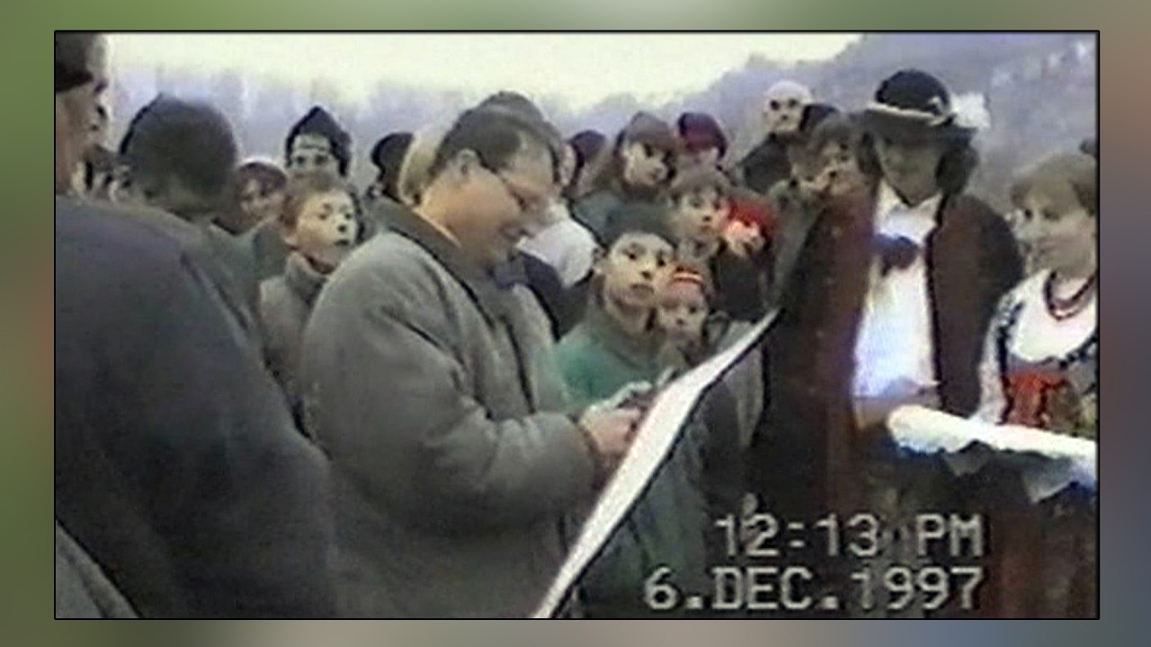 Otwarcie mostu na Dunajcu Jazowsko - Obidza; 06-XII-1997r.