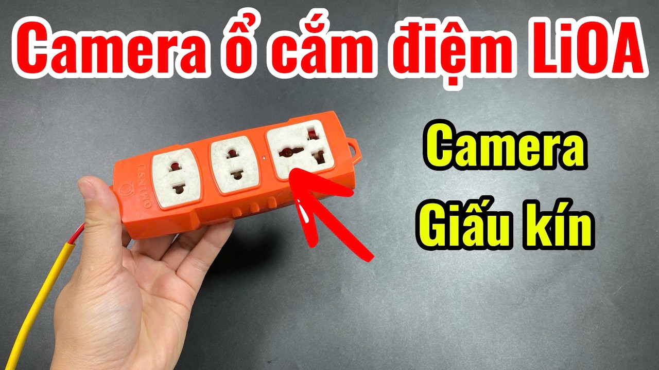 CHẾ Camera Ngụy Trang Ổ Điện LIOA ĐỎ Mẫu Mới 2026 - ĐỈNH CAO NGỤY TRANG Kín Mà Không Ai Biết