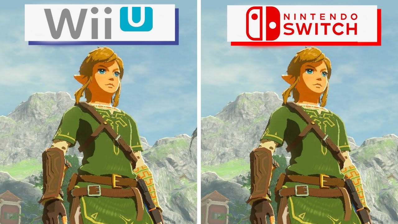 Zelda Breath of the Wild (2017) Wii U vs Nintendo Switch | Graphics Comparison