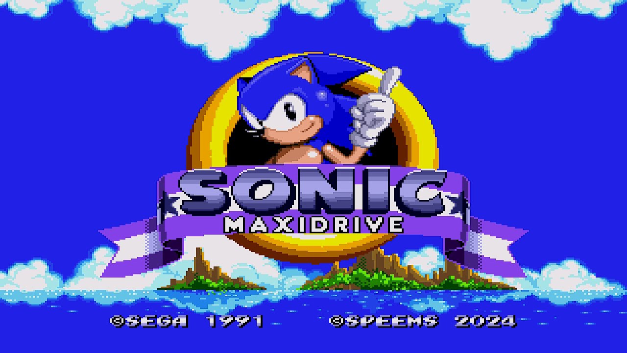 Sonic Maxidrive (Initial Final Release) ✪ Full Game Playthrough (1080p/60fps)