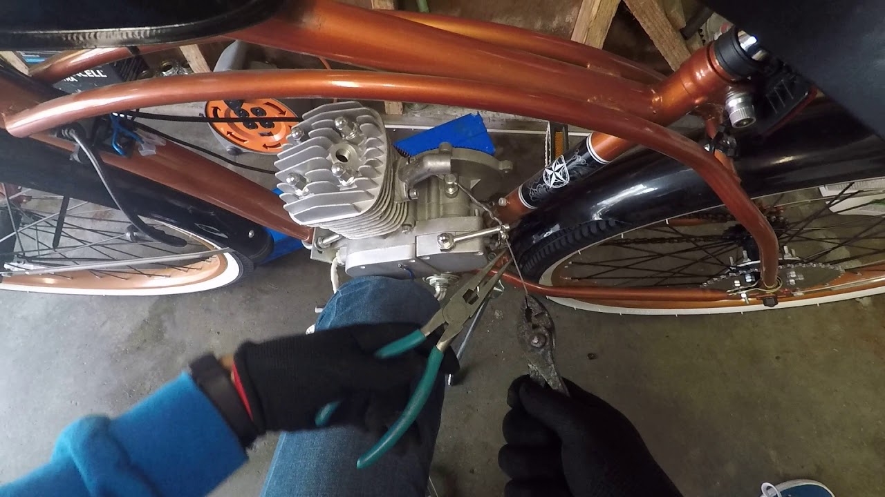 Motorized bike 80CC clutch cable