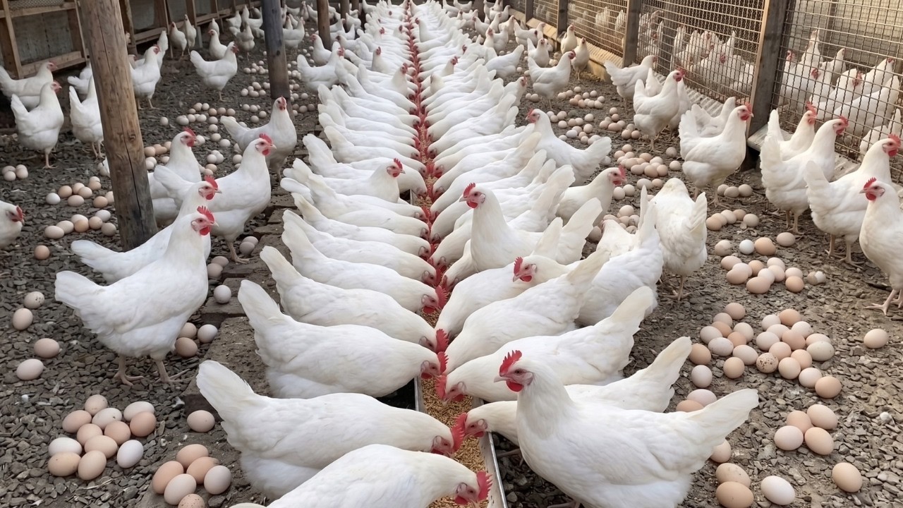 Massive Egg Harvest! Hundreds of Fresh Eggs Collected Daily 🥚🐔