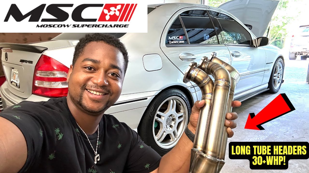 W203 AMG C32 Long Tube Headers Upgrade | Boost Performance