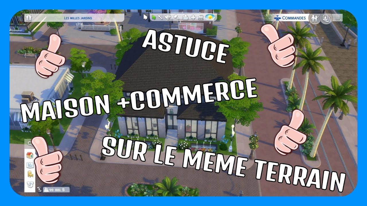 ASTUCE ,MAISON +COMMERCE SUR LE MEME TERRAIN