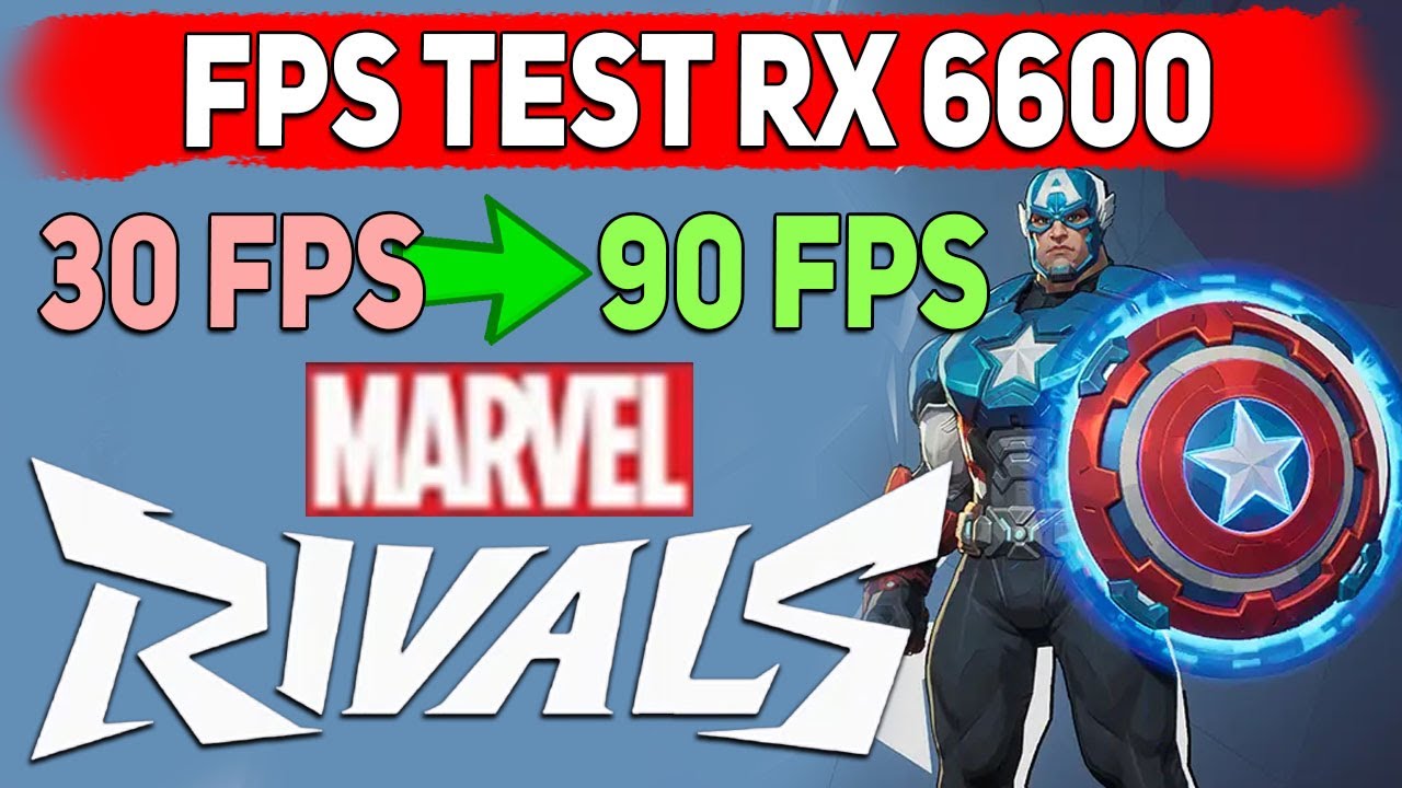 Marvel Rivals RX 6600 & RYZEN 5 3600 FPS Benchmark Test 2025