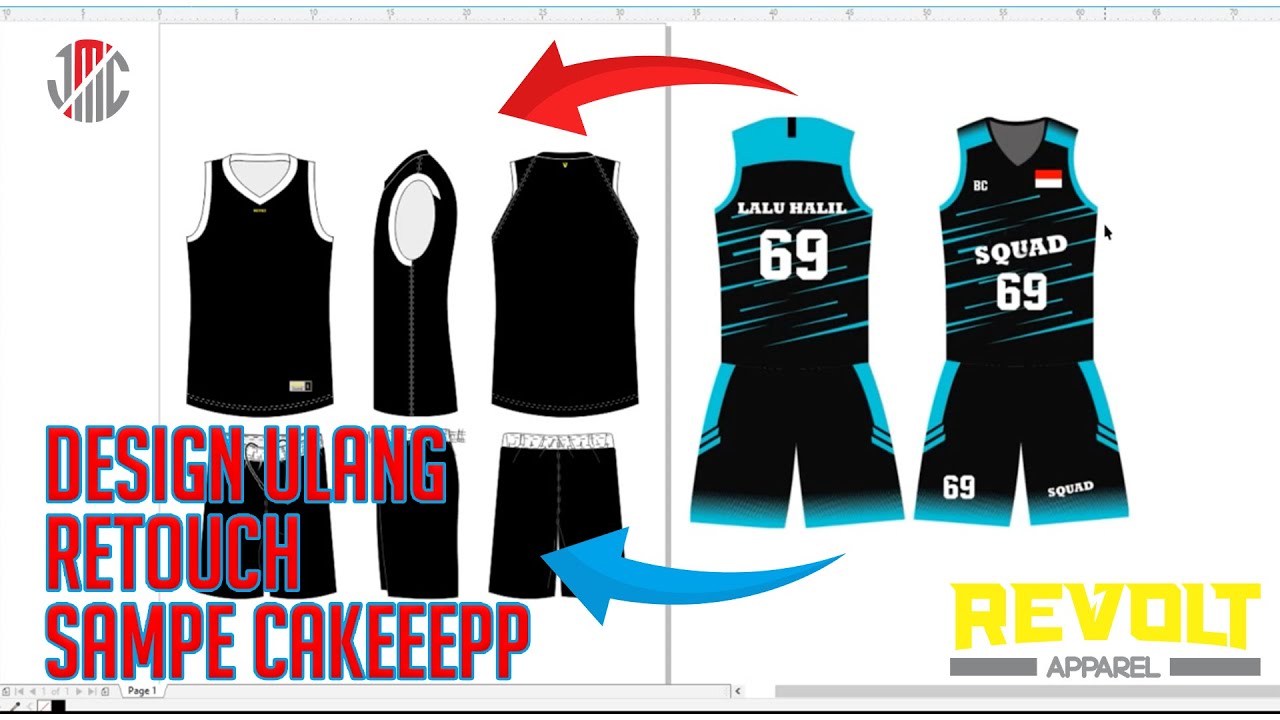 JARE HOBI - DESIGN JERSEY BASKET TEAM SQUAD dari NTB (Mock Up Jesey Basket) by REVOLT APPAREL