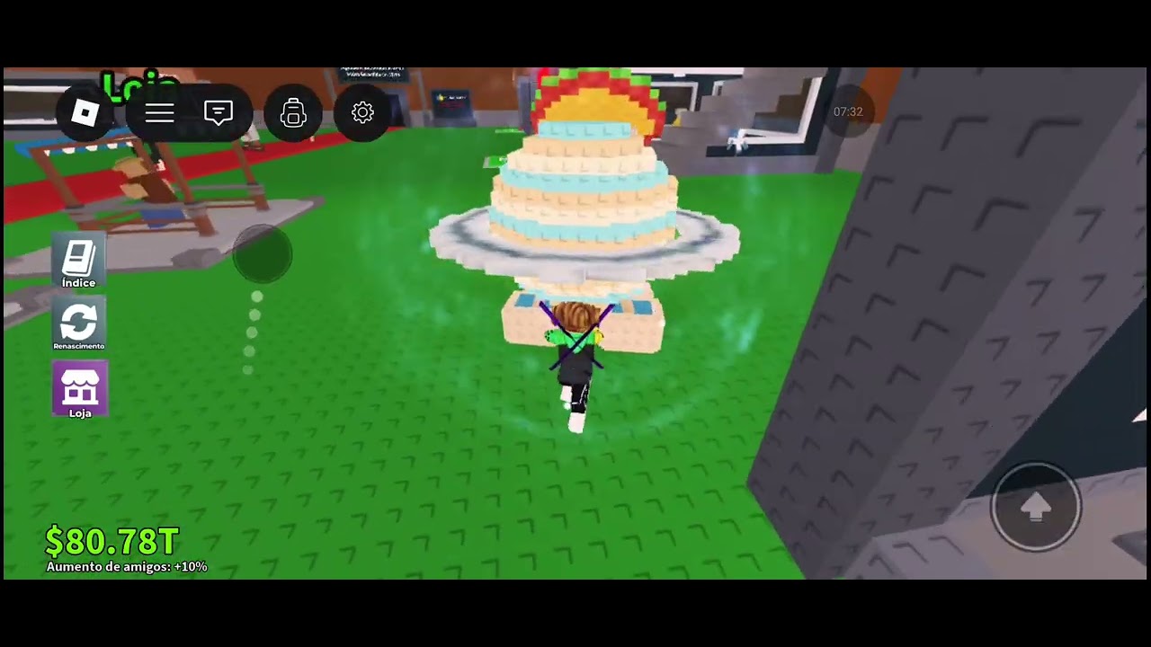 Jogando roblox 