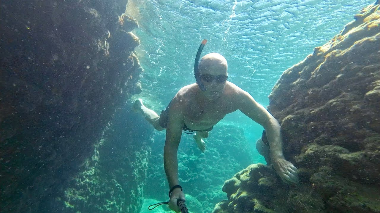 Rhodos 2023 snorkeling Tsambika Beach 4K 🇬🇷