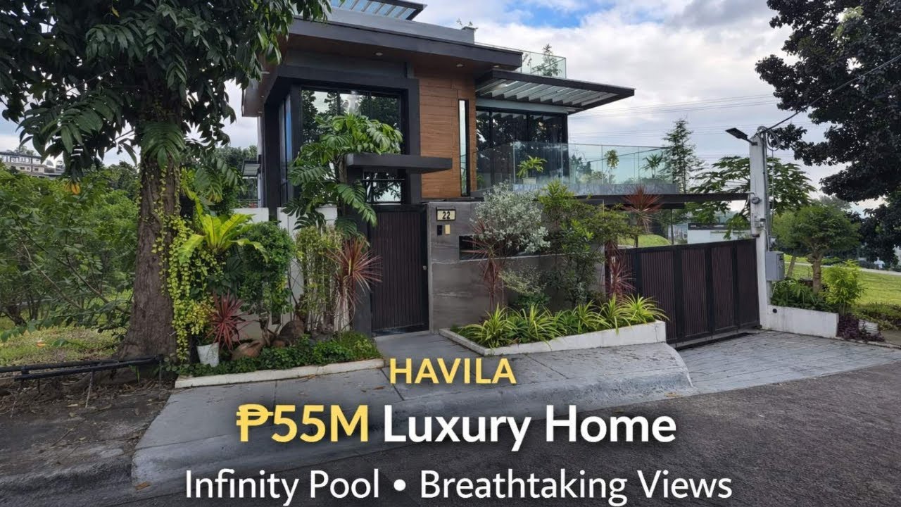 ₱55M Industrial Modern Estate in Havila Taytay, 730sqm Smart,Solar-Powered Luxury with Skyline Views
