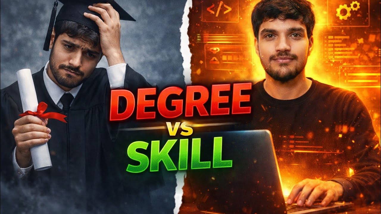 Degree vs Skill ? The Truth No One Tells You .
