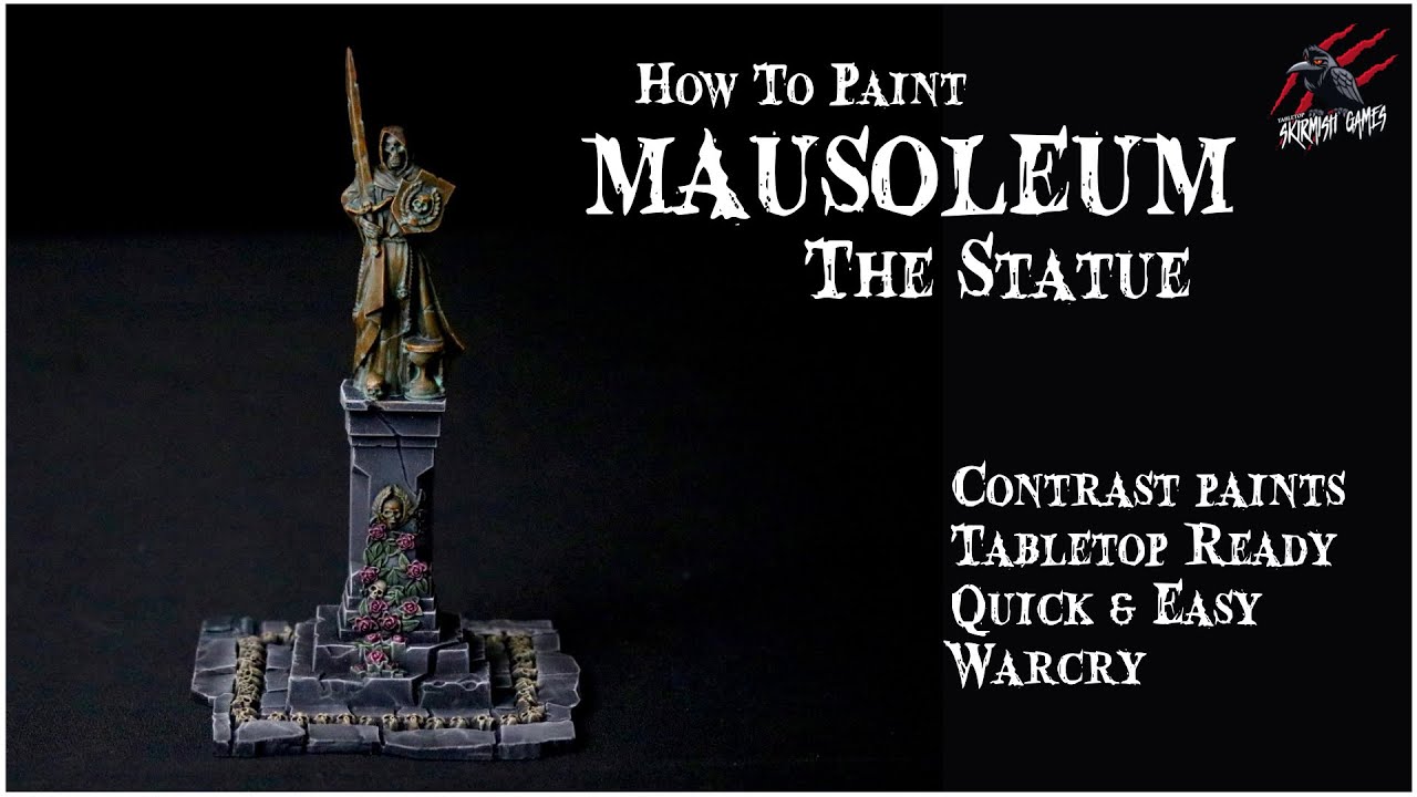 HOW TO PAINT SIGMARITE MAUSOLEUM STATUE Paint Warhammer Terrain Easy Beginner Tabletop Ready Warcry
