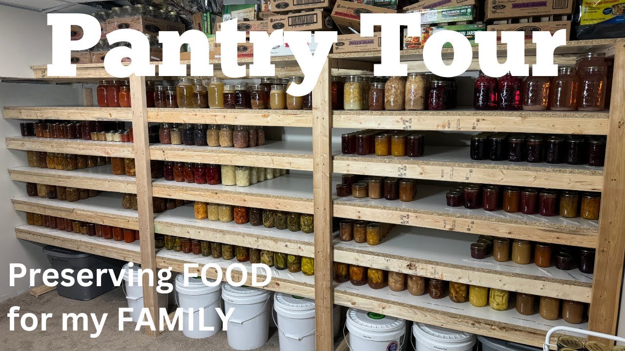Homestead Pantry Tour | Preserving Food for my Family