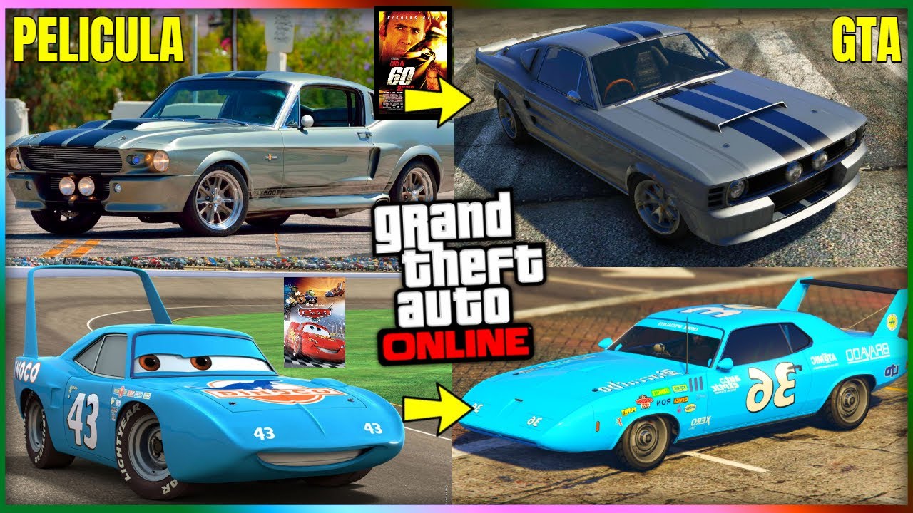 TOP 10 COCHES de PELICULAS en GTA5 Online! VEHICULOS DE PELIS & SERIES GTA5 ONLINE| TOP VEHICULOS