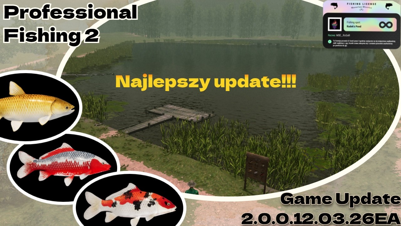 🎣 PF2 UPDATE Radek Pond i Koi już w grze! Sprawdzam aktualizację | Game Update 2.0.0.12.03.26EA