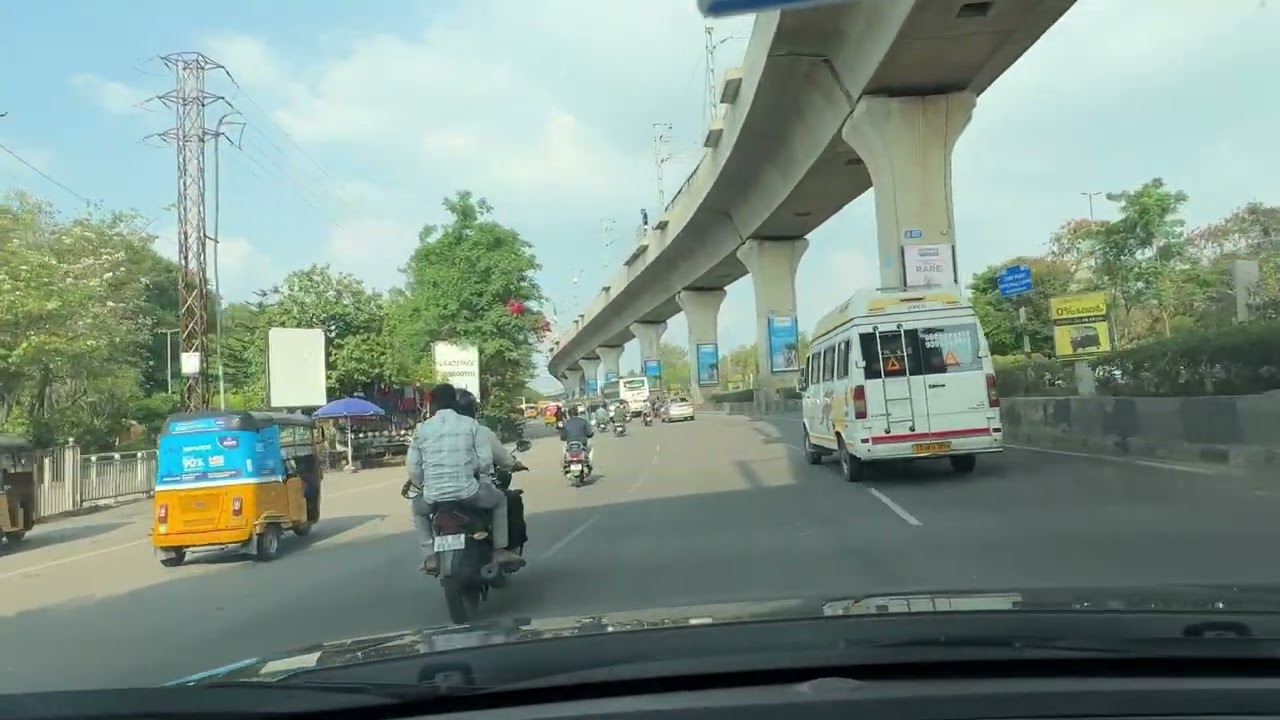 India | Driving Tour | Hyderabad City View | scenic Road View 4k