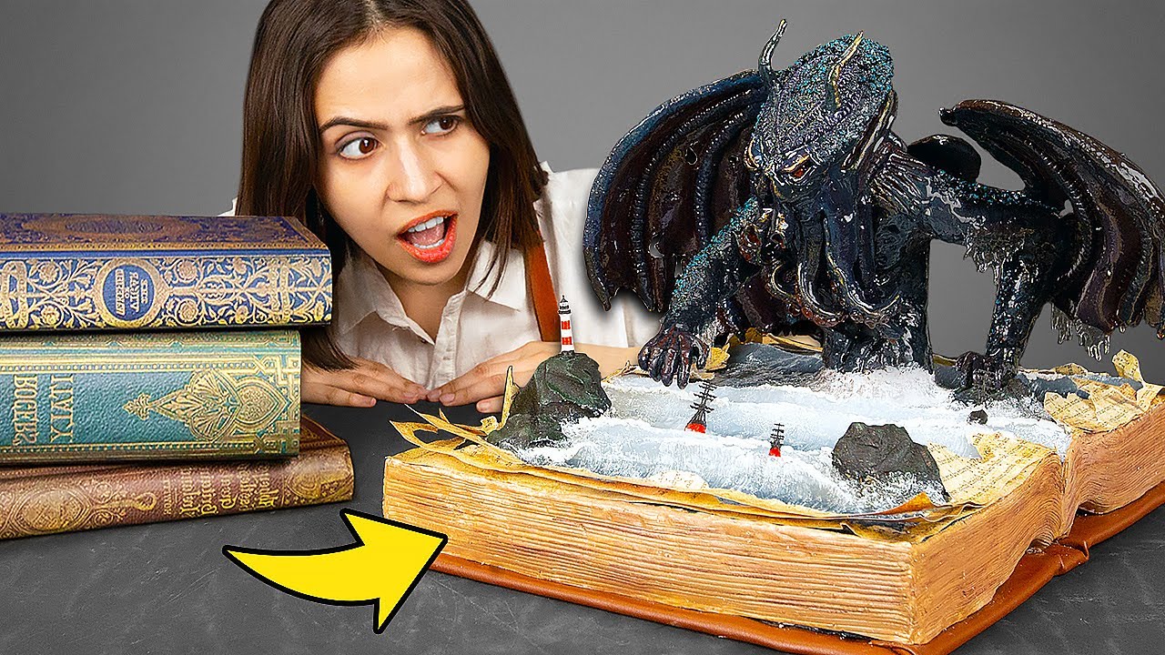 Scary Diorama With Cthulhu Sea Monster