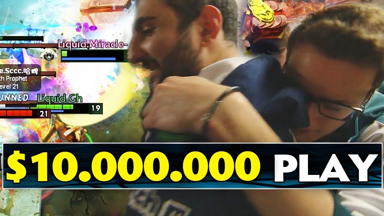 Miracle- $10.000.000 BKB Omnislash with GH Echo Slam Combo TI7 Dota 2