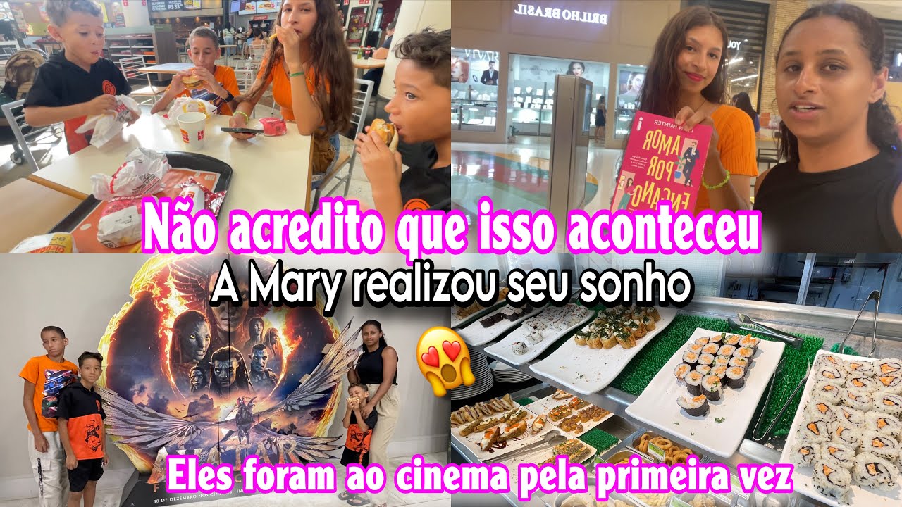Tour Pelo Shopping de Americana SP || Realizei o Sonho da Mary 😭 || lanche || Cinema 