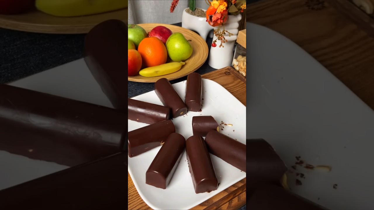ПП-сырки &laquo;Банановая энергия&raquo; в тёмном шоколаде #chocolate #food #dessert