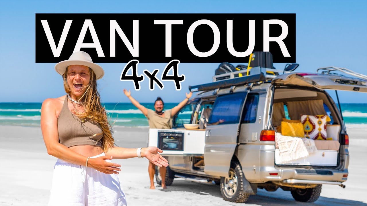 FULL VAN TOUR - ausziehbare Küche & Fullsize-Bett 4x4 OFFROAD selbstausgebauter Campervan