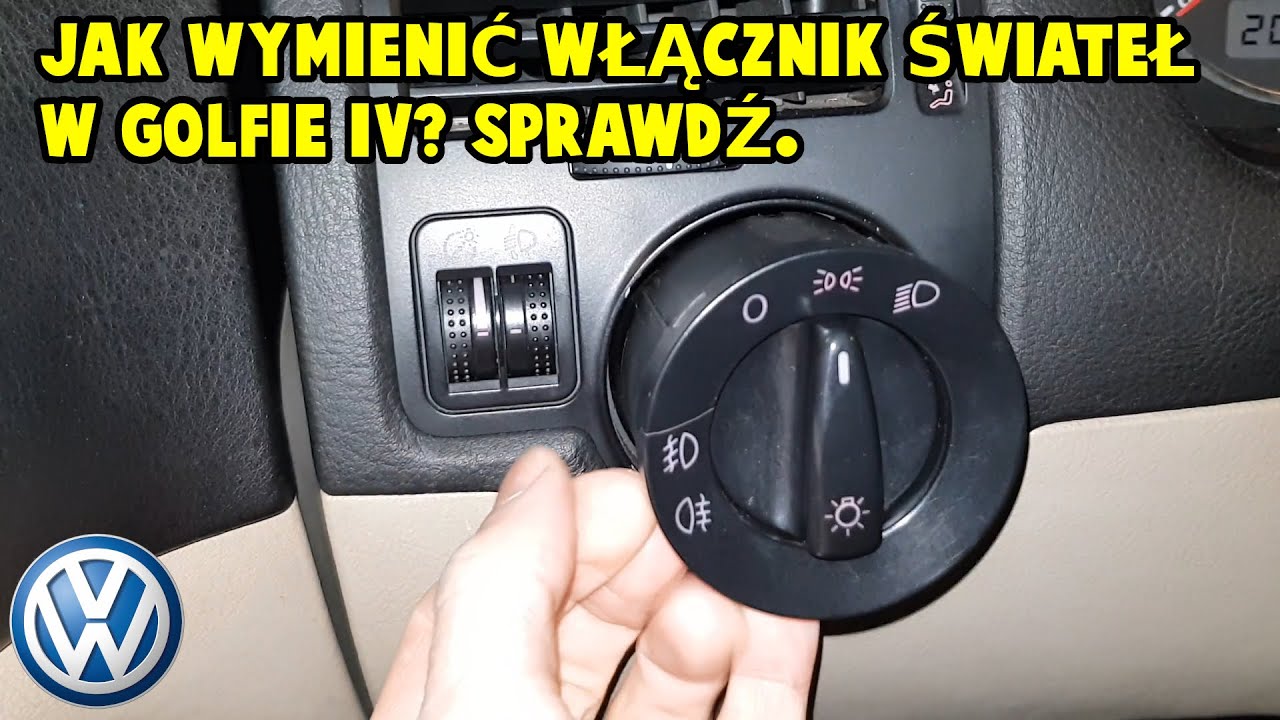 Wymian włącznika świateł VW Golf IV/Passat/Polo. Replace a light switch VW Golf IV/Passat/Bora/Seat