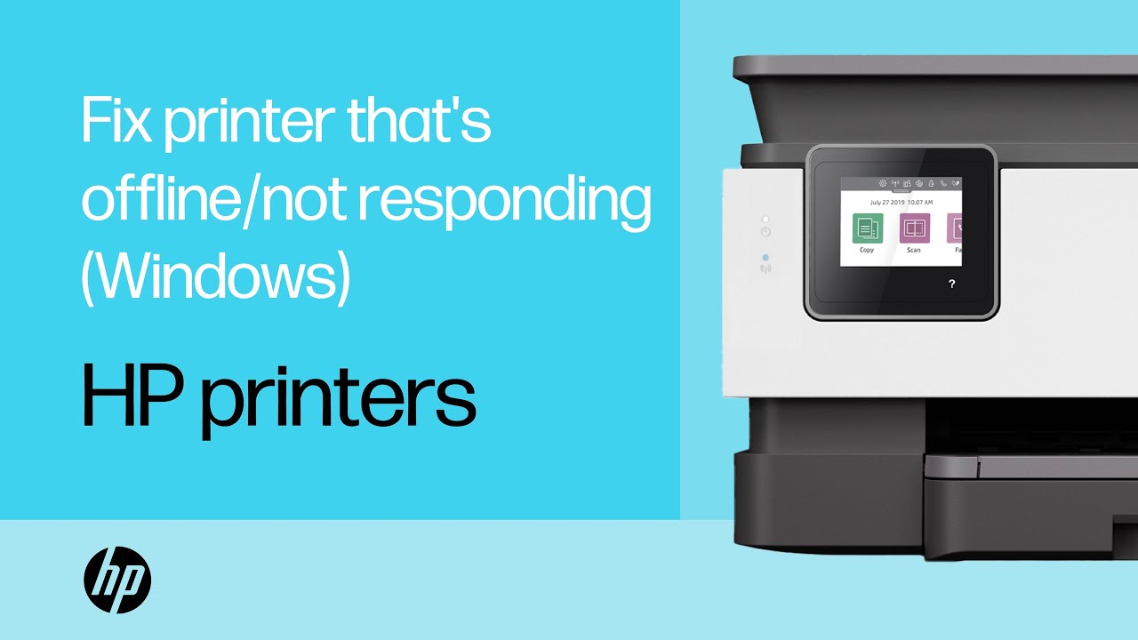 How to fix an HP printer that is offline or not responding from a Windows computer | HP Printers