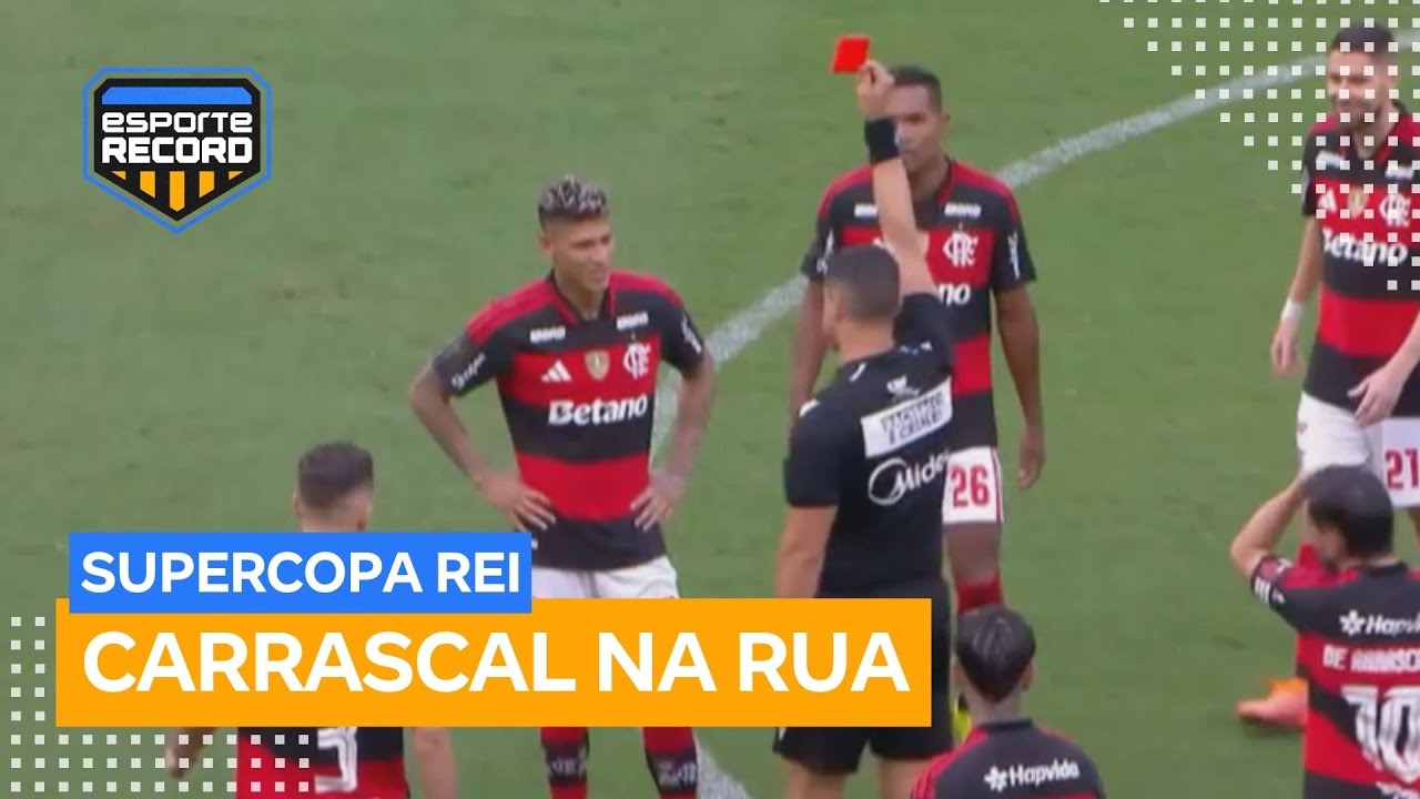 Ou&ccedil;a &aacute;udio do VAR em expuls&atilde;o de Carrascal, do Flamengo, na Supercopa