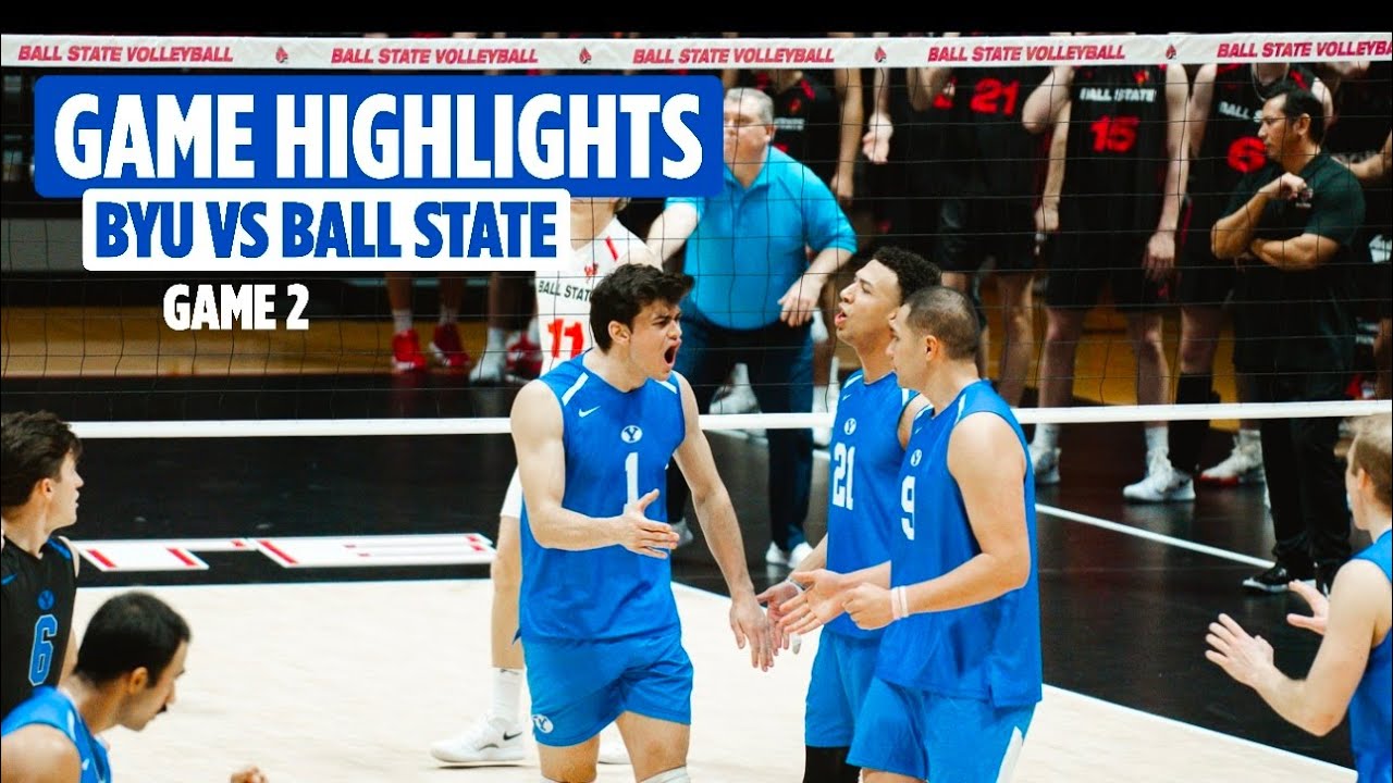 BYU Men's Volleyball vs Ball State - Game 2 | Full Game Highlights (2025)