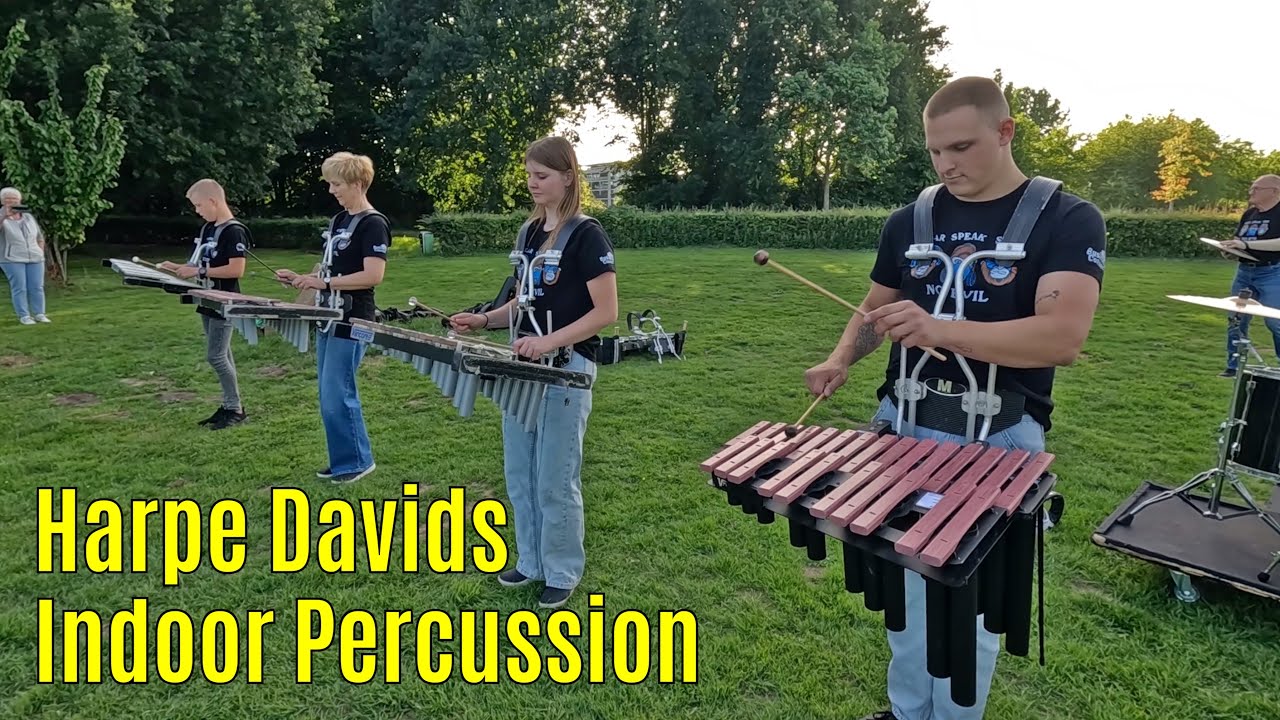 Harpe Davids Indoor Percussion optreden Burgemeester Hoekstrapark Rokkeveen Zoetermeer part 1/3