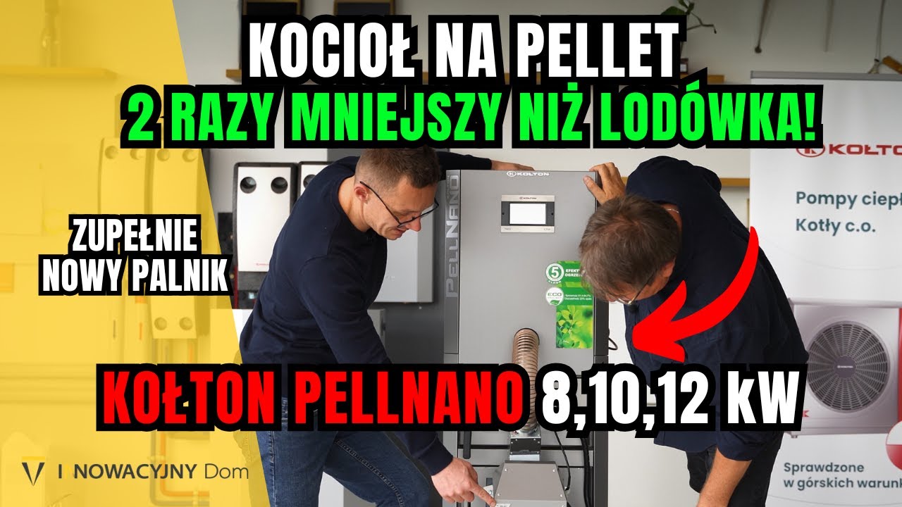 Budujesz dom i szukasz kotła na pellet? Kotły niskiej mocy KOŁTON PELLNANO - jedynie 45cm szerokości