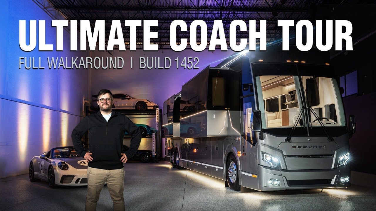 Touring the Latest LOKI Coach Prevost Quad Slide Motorhome