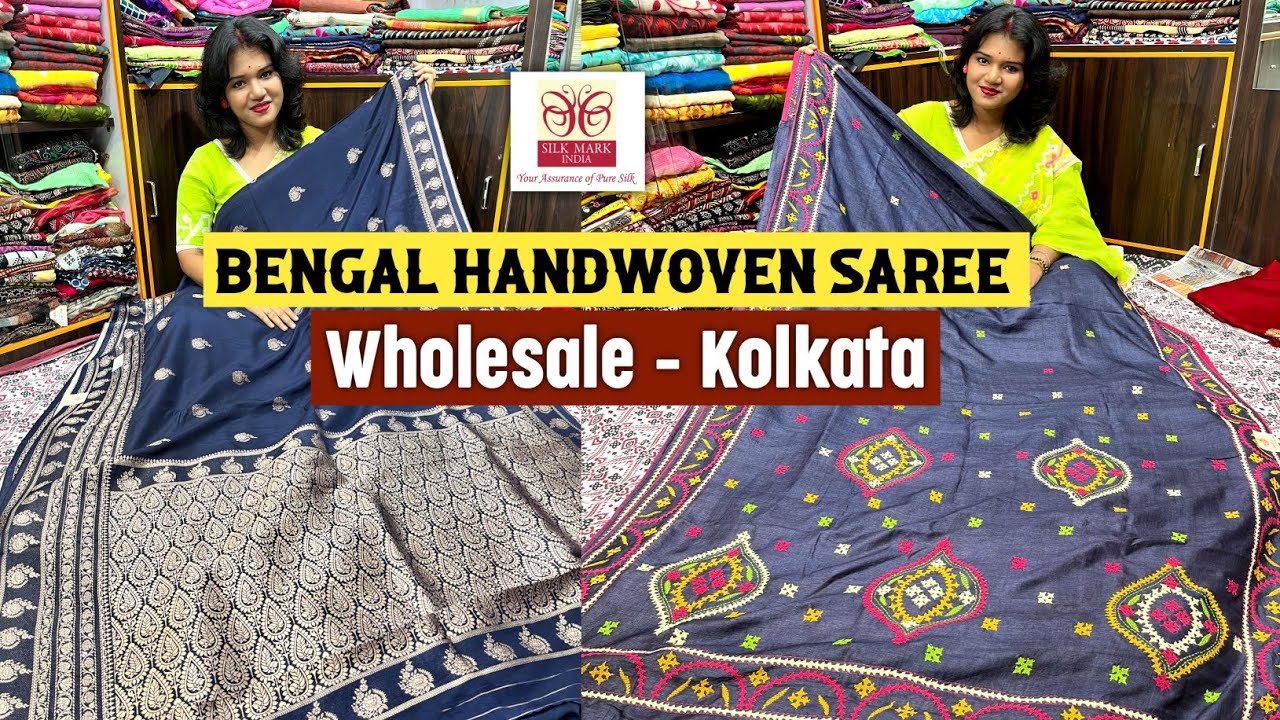 Dhakai Jamdani/ Pure Tussar Silk/ Pure Cotton Gadwal/ Matka Muslin/ Bengal Handloom Saree Wholesale