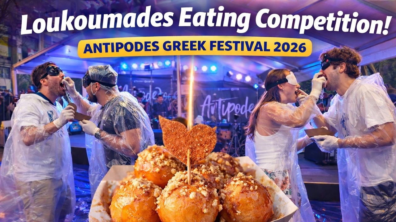Who Survived the Challenge? | St Gerrys Loukoumades Eating Competition | Antipodes Greek Festival