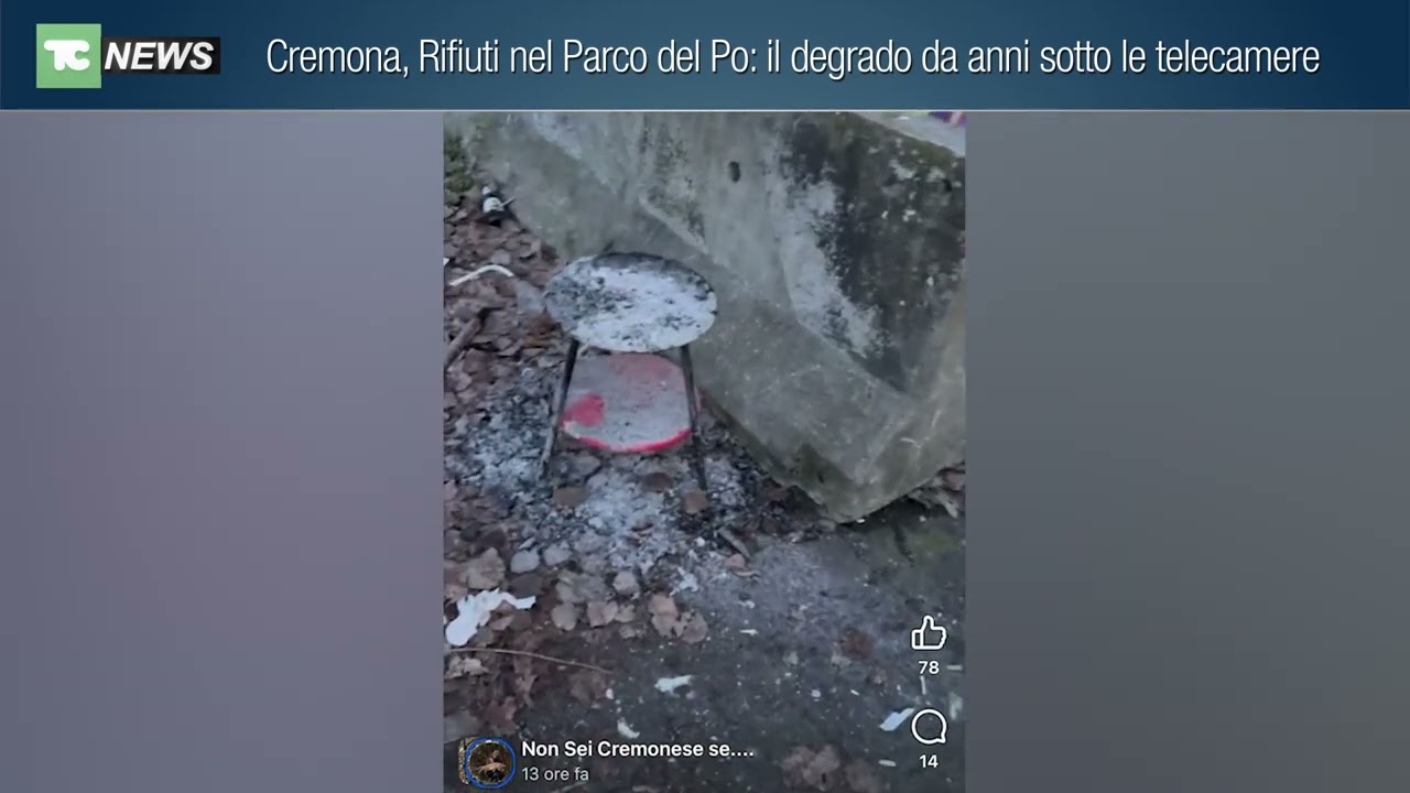 Cremona, rifiuti nel Parco del Po: il degrado da anni sotto le telecamere