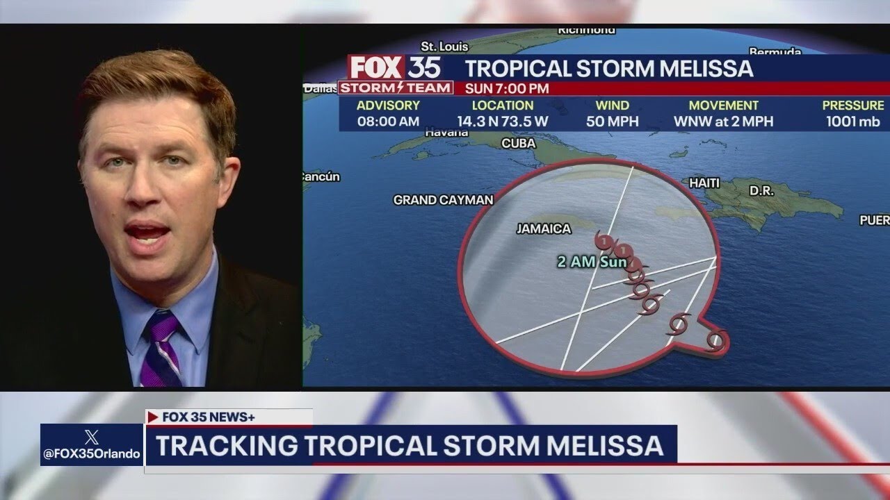 Forecast: Tropical Storm Melissa could become major hurricane in Caribbean
