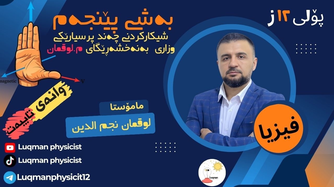 فیزیا١٢ بەشی ٥ ( پرسیاری وزاری بەنەخشە ڕێگای م.لوقمان)