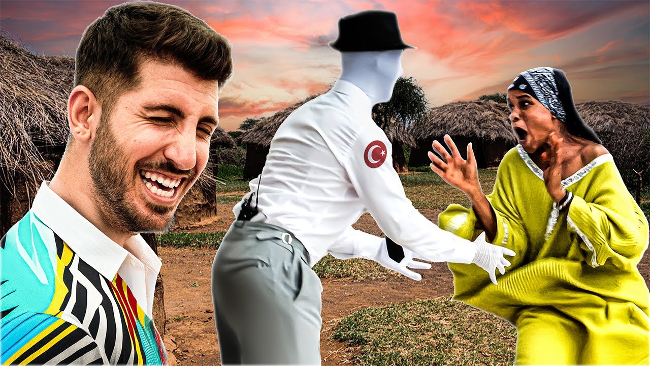 Bir Türk, Afrika'da Kamera Şakası Yaparsa! | Cansız Manken Şakası