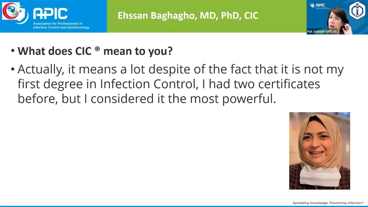 Dr Patricia Jacson - APIC President