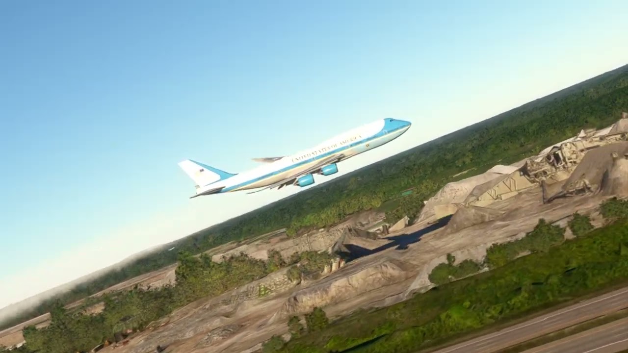 very impossible landing boeing 747 plane / game