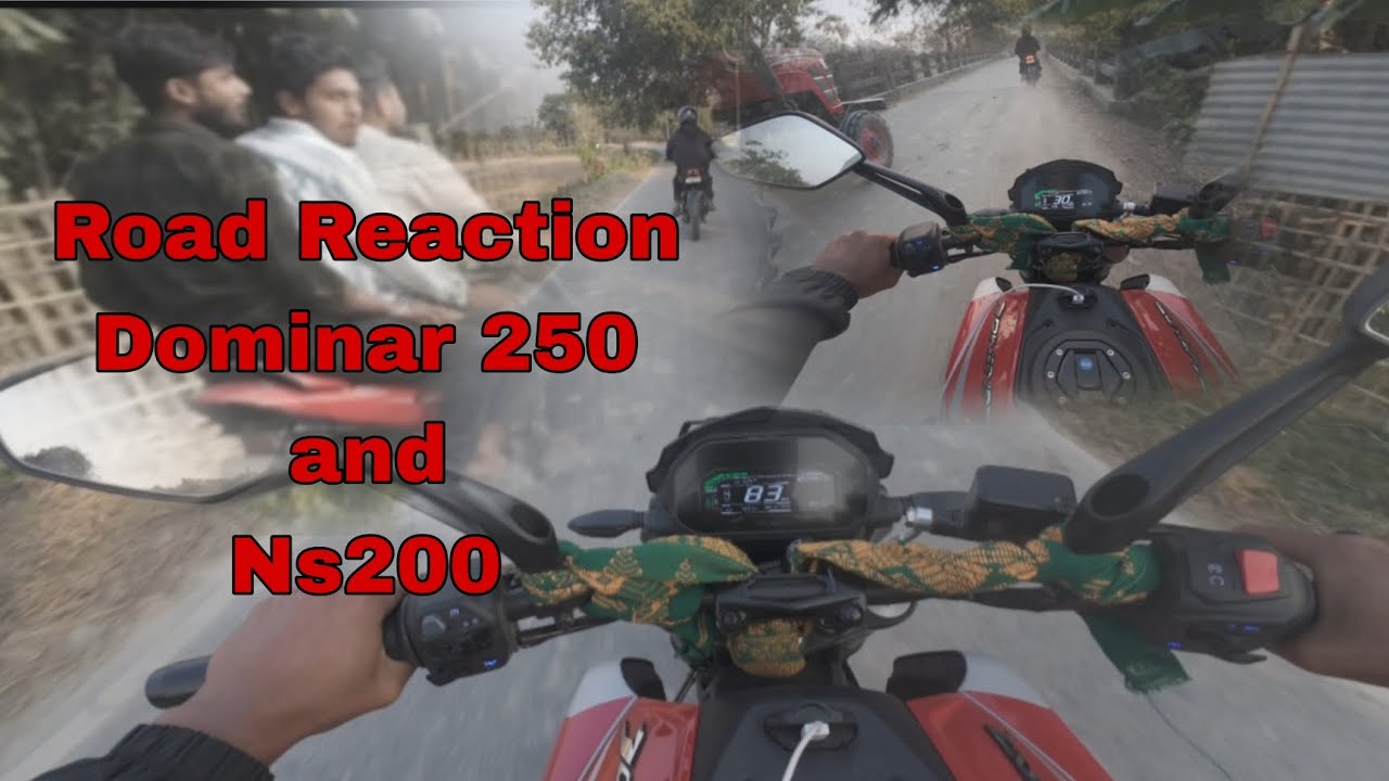 Road reaction Dominar 250 and Ns 200 ❤‍🩹#minivlog #rider #shorts #trendingshorts ((As 15)) 