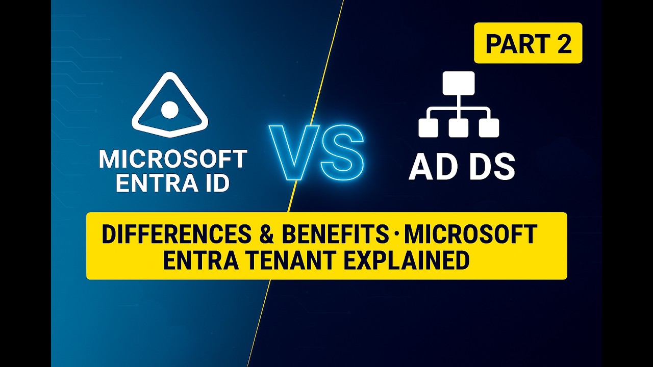 Microsoft Entra ID vs AD DS | Differences, Benefits & Tenant Explained – Part 2