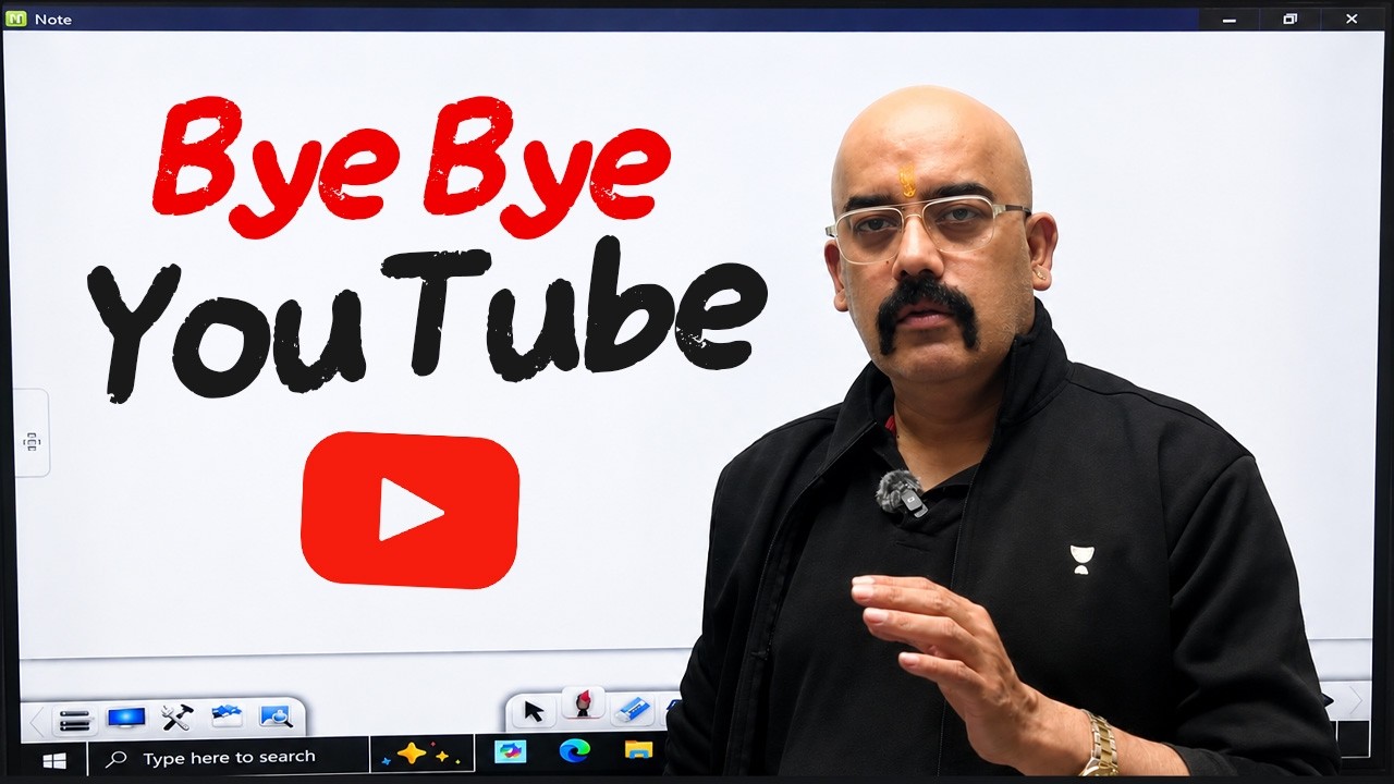 Bye Bye YouTube 😳 | Dr Sidharth Arora #upscpreparation