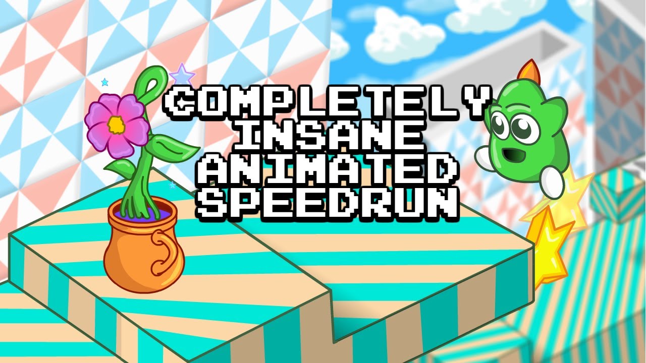 Mr. Gimmick ANIMATED SPEEDRUN (60FPS HD) **GORY** **FUNNY** **HAHAHA*