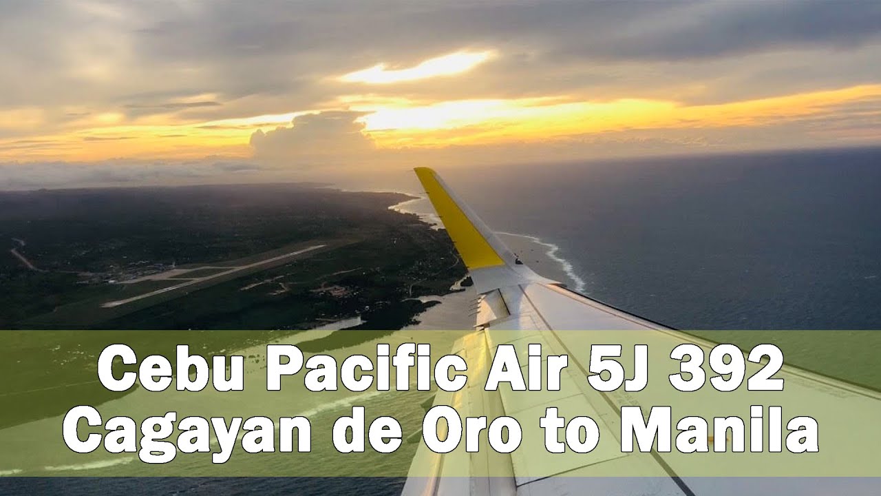 Cebu Pacific Air 5J 392 Cagayan de Oro to Manila