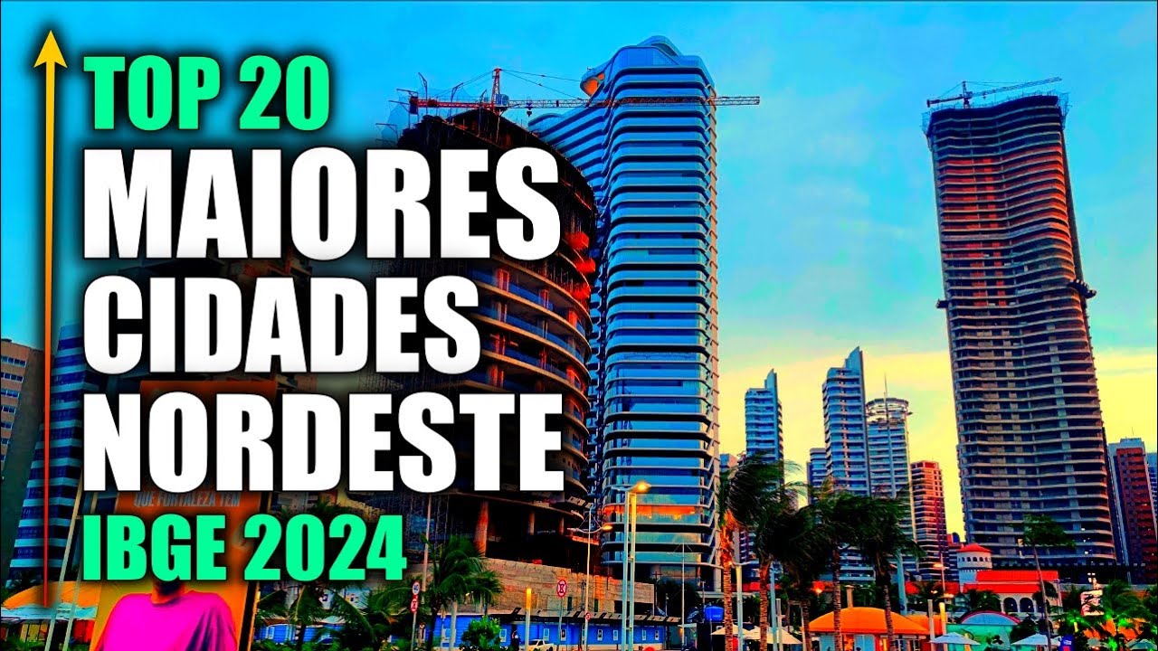 AS 20 MAIORES CIDADES DO NORDESTE #ibge2024 #fortaleza #recipe #salvador #natal #joaopessoa