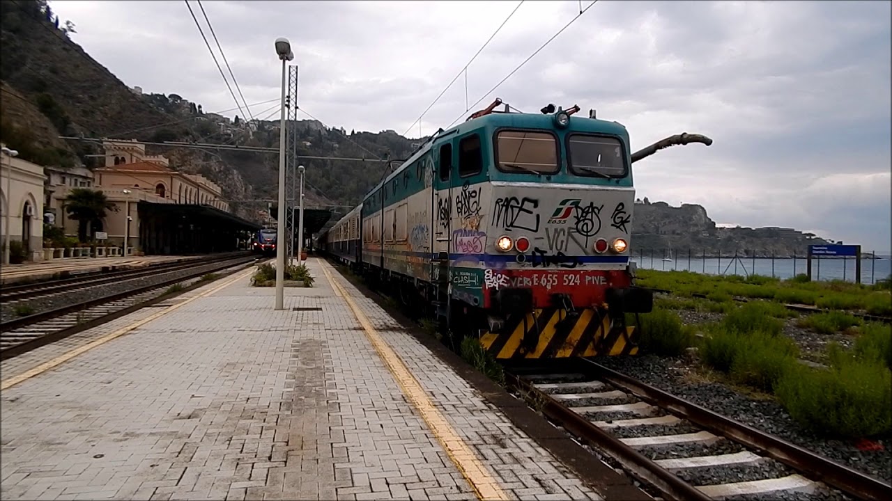 E655 524 STRAORDINARIAMENTE IN TESTA ALL' EXP (GOLDEN EAGLE) TAORMINA-CATANIA CENTRALE, A TAORMINA!!